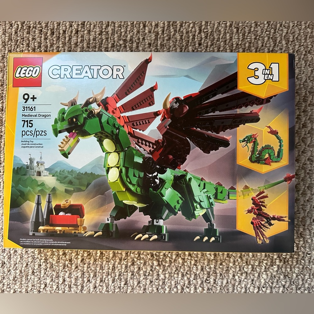 LEGO Creator 3-in-1 Medieval Dragon Set